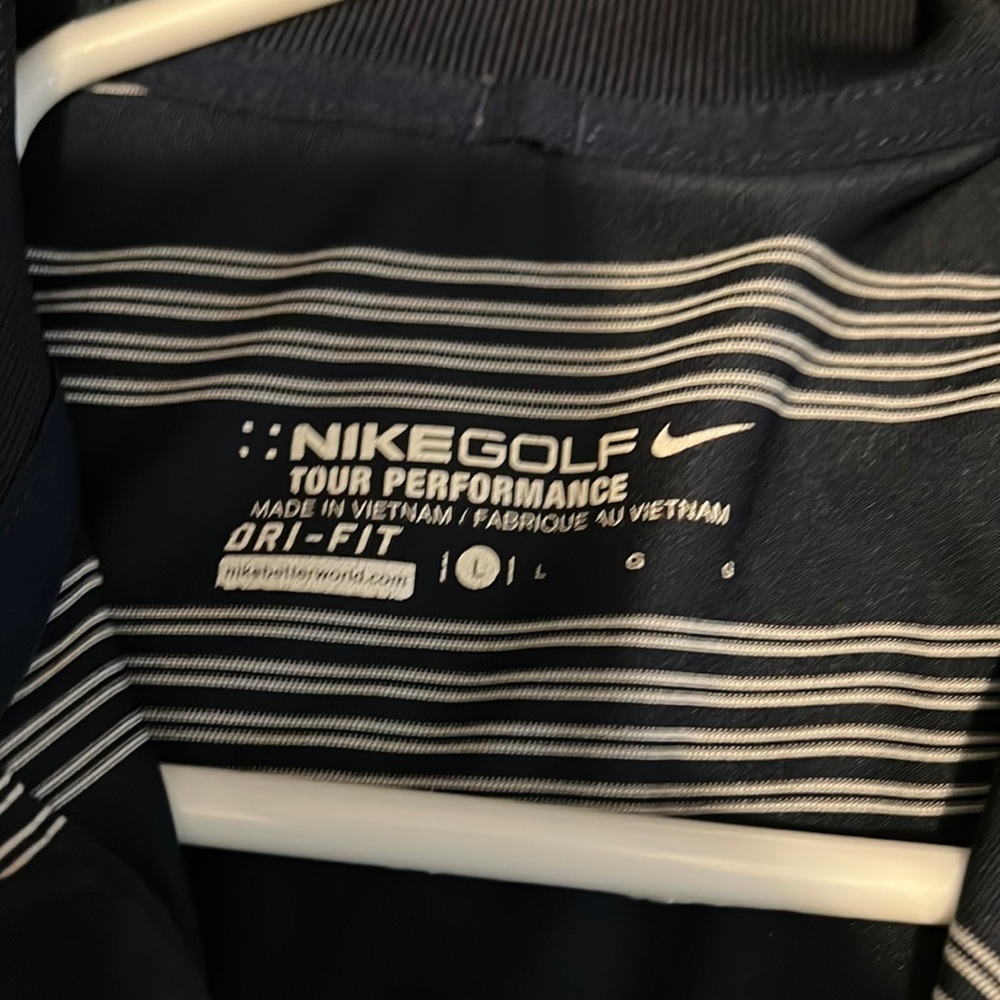 Large Dri-Fit, short sleeve golf polo.